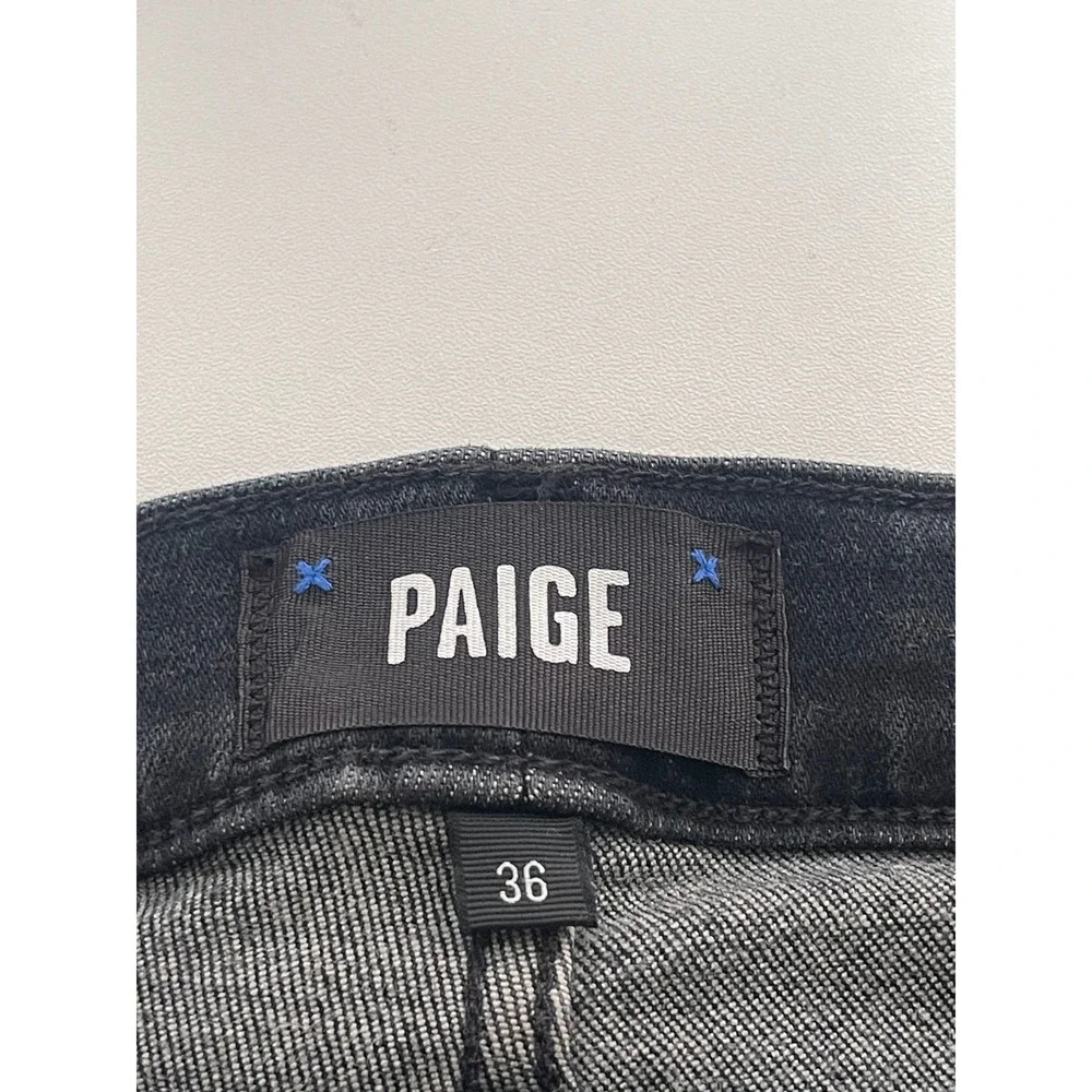 Paige Federal‎ Slim Straight Jeans Mens 36 Steffen Faded Black M655H45-2985